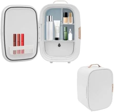 Frigorifero, 12 L, bianco, apparecchio refrigerante, funzione riscaldante, piccolo cosmetico