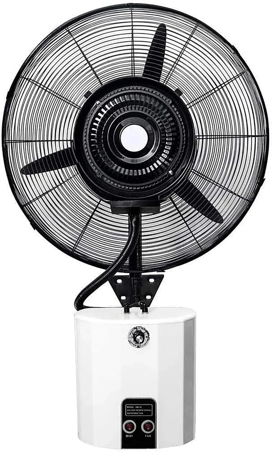 Ventilatore, 12 L, industriale, 3 velocità, ventola per circolazione dell'aria, ventilatore oscillante a nebulizzazione