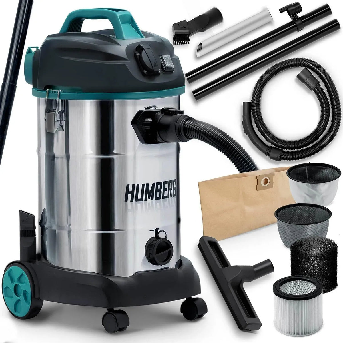 Aspirapolvere, 30 L, 1600 W, Humberg HM-402, industriale