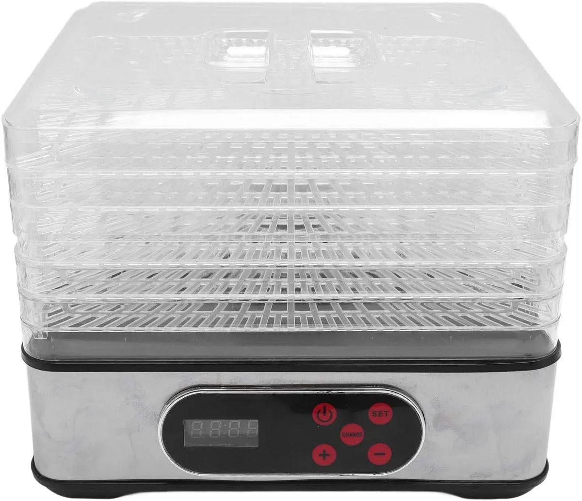 Spina europea 220V, Disidratatore Alimentare Elettrico dotato di Timer Asciugatura Accurata per Erbe di Manzo Design Compatto Alimentare per Animali