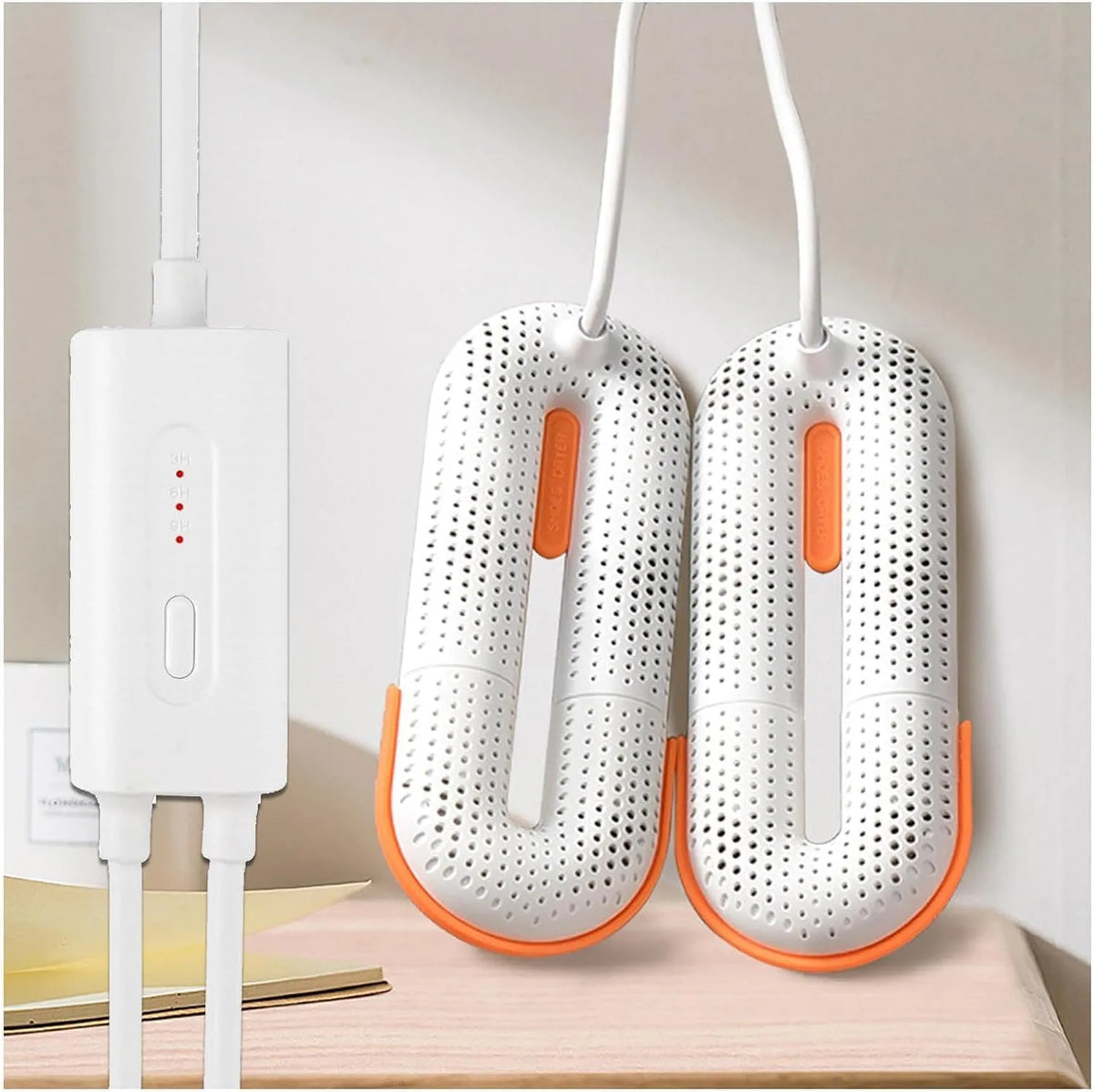Asciuga scarpe, Asciuga scarponi, asciugascarpe elettrico, Asciuga scarponi 360° Aria calda con lunghezza regolabile 3 modalità Timer