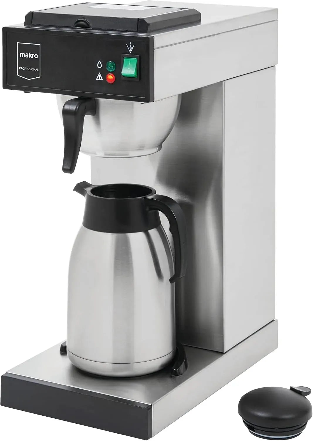 Macchina da caffè, 2.3 L, 2000 W, METRO GCT2001, ampio serbatoio, acciaio inox, 100 filtri di carta inclusi, thermos da 2 L