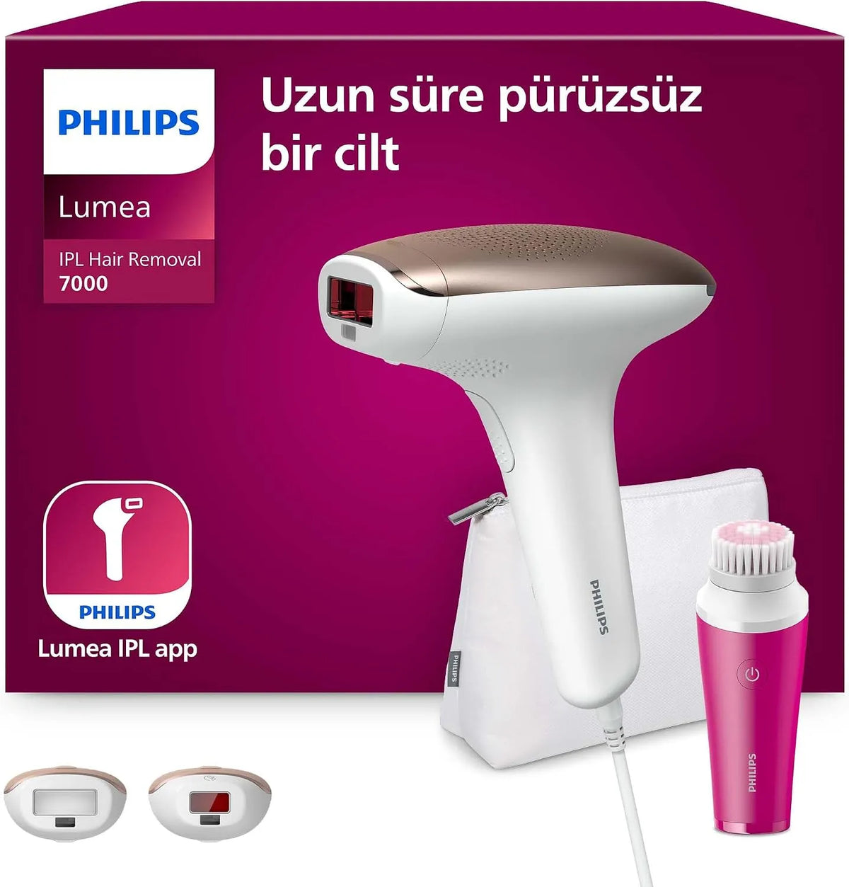 Philips BRI924/00 Bianco Luce pulsata intensa, Lumea Advanced depilazione a luce pulsata Rosa, IPL