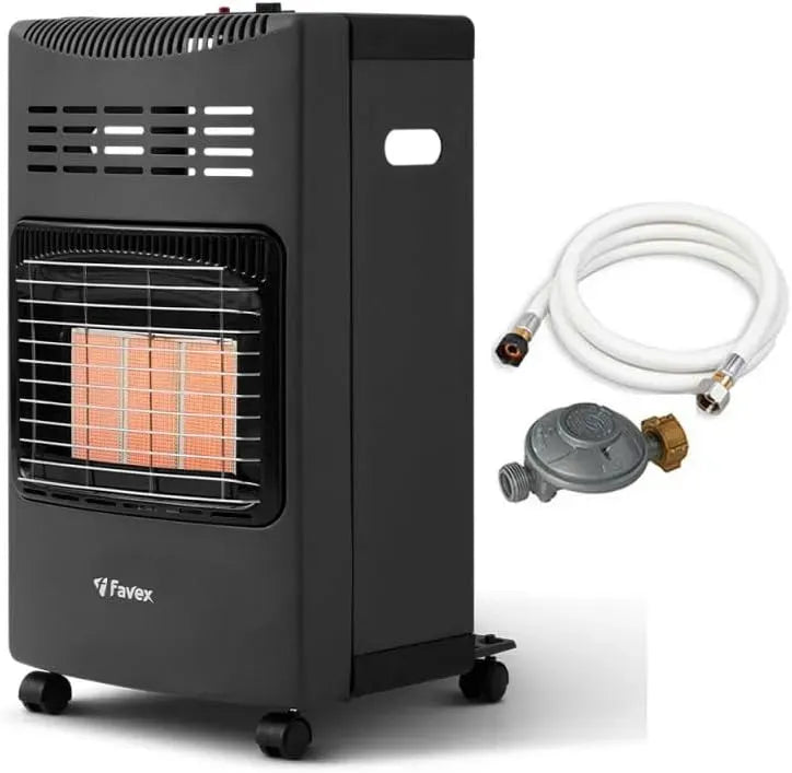 Pieghevole, FAVEX, per Pronto all'uso, 3 livelli di calore, fino a 40 m², Riscaldamento supplementare a gas Plio, consegnato con tubo e regolatore