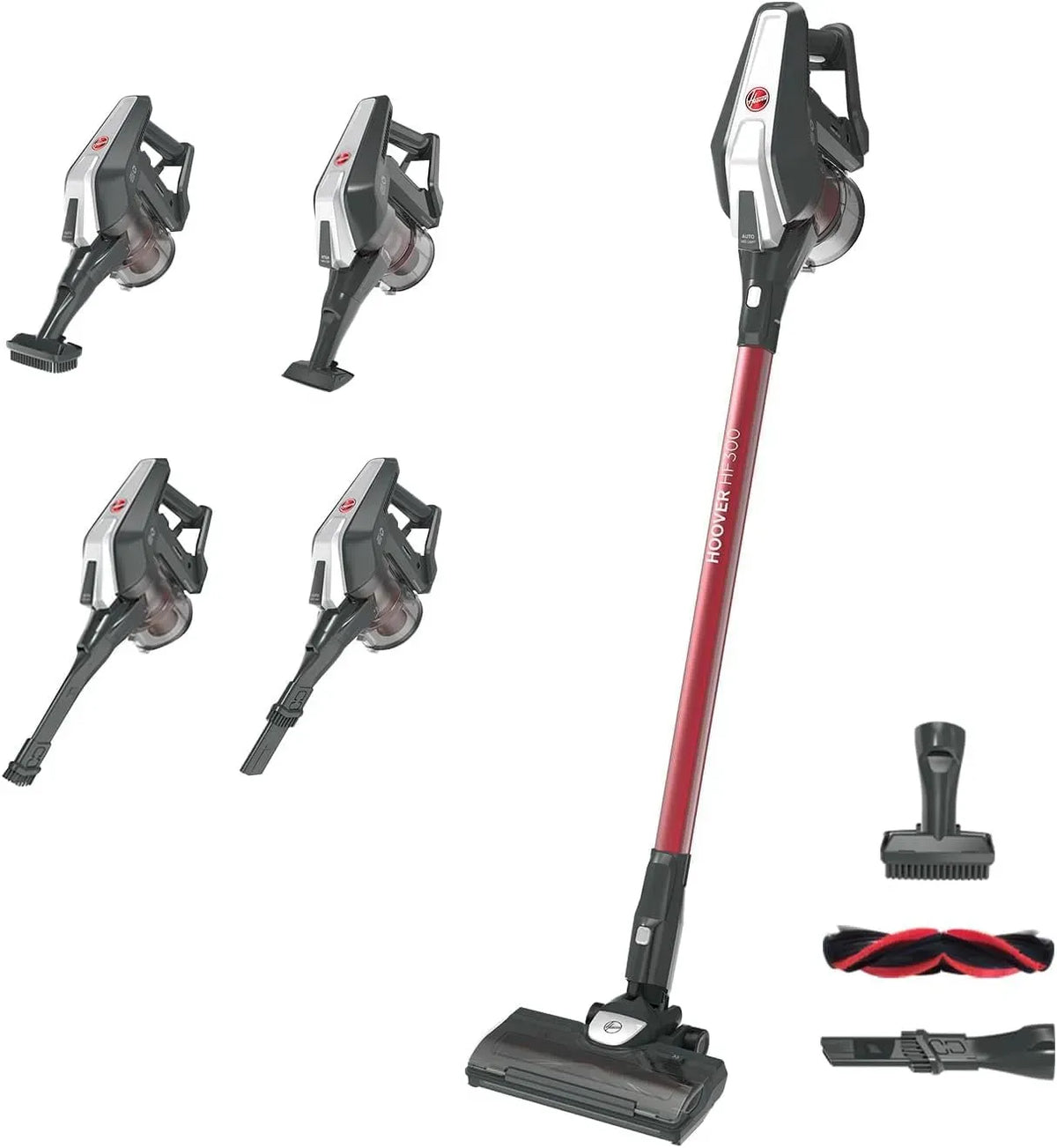 Hoover HF300 HF322TP Aspirapolvere, 0,7 L, 240 W, blu, Autonomia 40 minuti