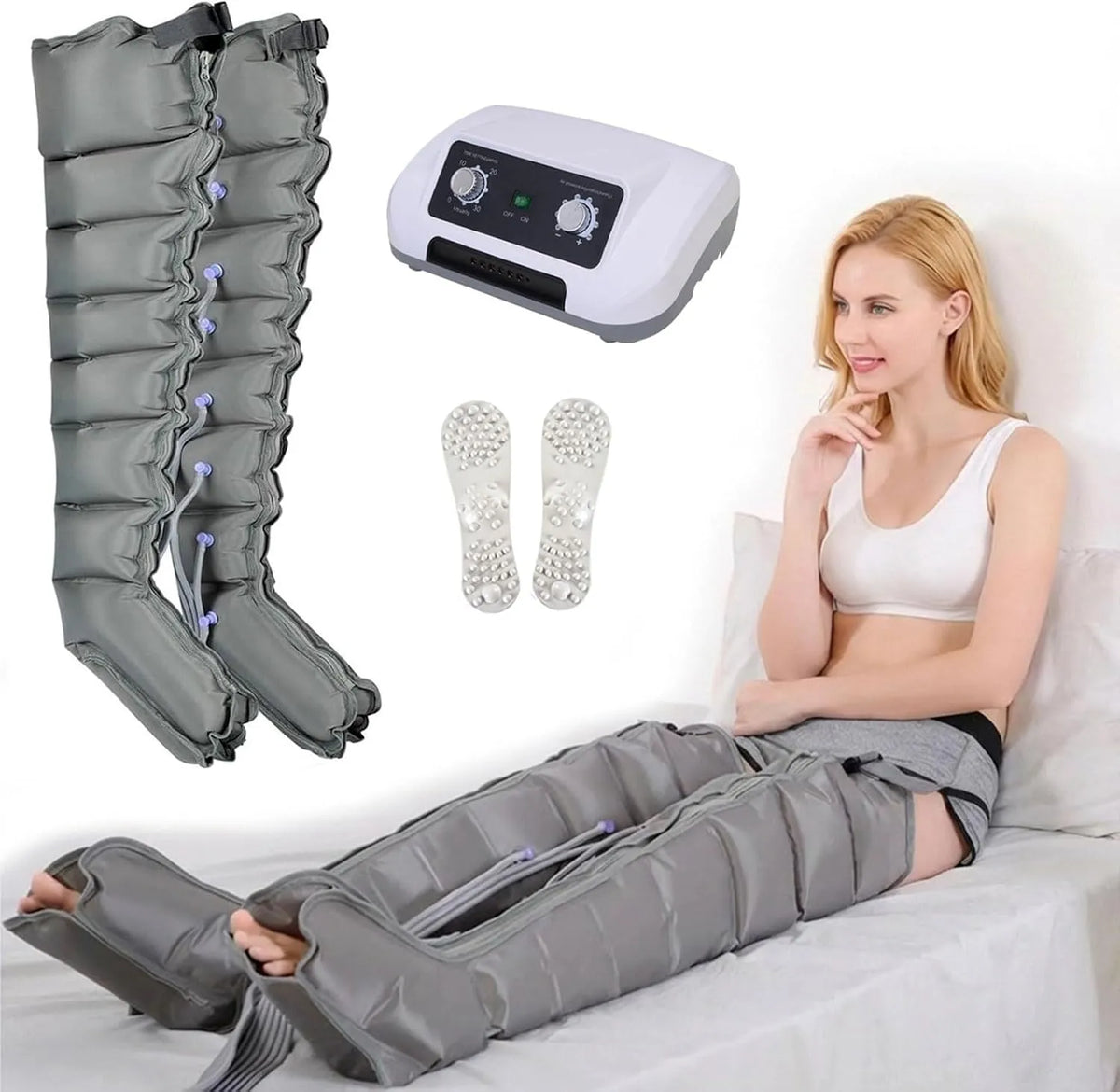 Pressoterapia, dispositivo pressoterapia per gambe, per Casa Linfodrenaggio 8 Camere Gambe Braccia Addome Gl
