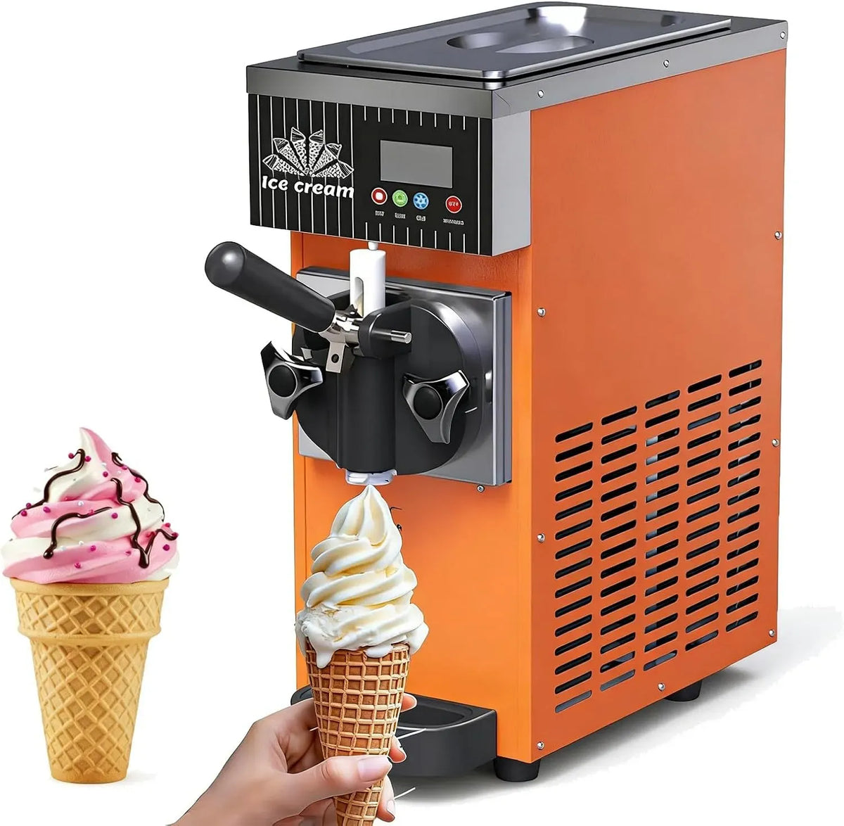 450W/750W bar e attività commerciali, Orange, per professionale monogusto, capacità tramoggia 2,5L/3,5L, con pulizia automatica e schermo LED, 2,5 L
