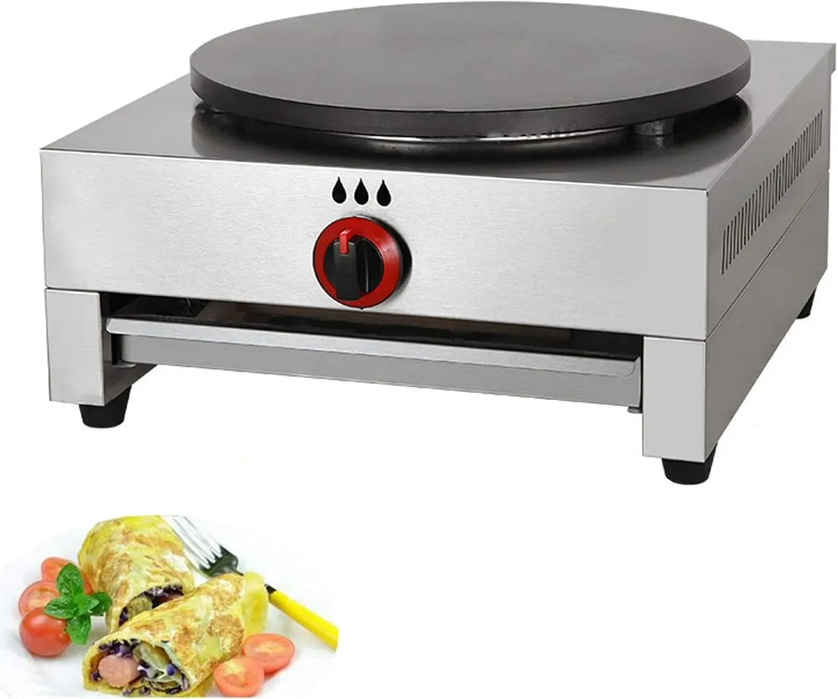 Style1 Macchina per Fare, qualità Maker, Piastra, 40 cm, professionale, rivestimento antiaderente, per Fare Crepe