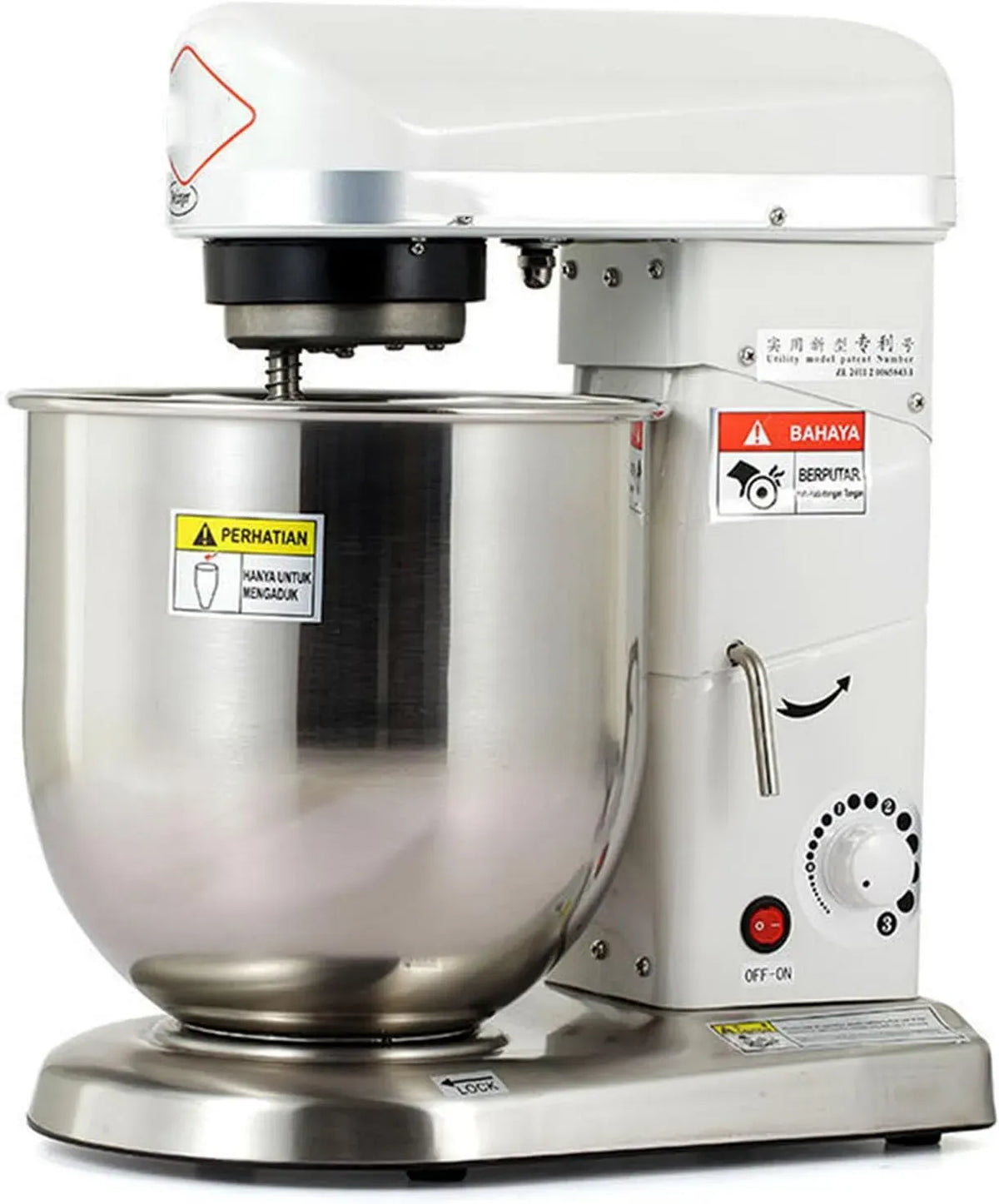 Impastatrice, frusta, impastatrice commerciale da 10 litri per panetteri
