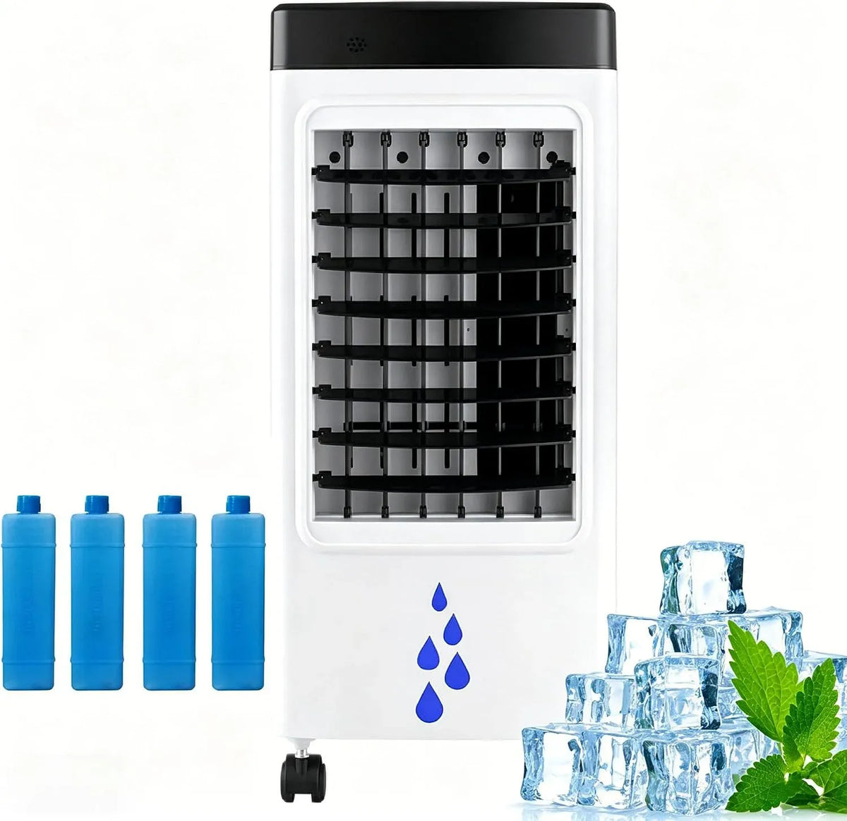 Condizionatore Ore/3, portatile, timer, 3 velocità, Raffrescatore Evaporativo 3 in 1