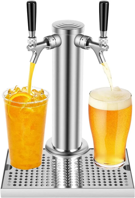 Distributore, 1,5 m, 3 kg, acciaio inox, per birra