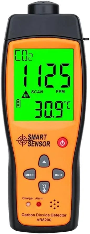 Monitor CO2, professionale, schermo per PC, Rilevatore, Analizzatore di gas professionale Misuratore Monitor Rilevatore anidride carbonica