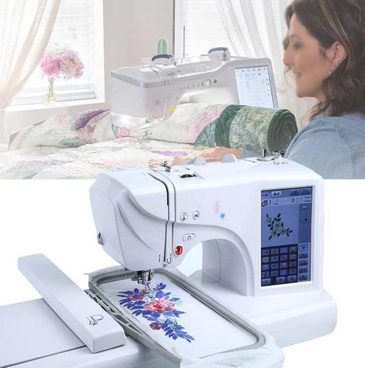 Macchina da cucire, macchina per cucito elettrica, touch, industriale, USB, professionale, per uso professionale e domestico