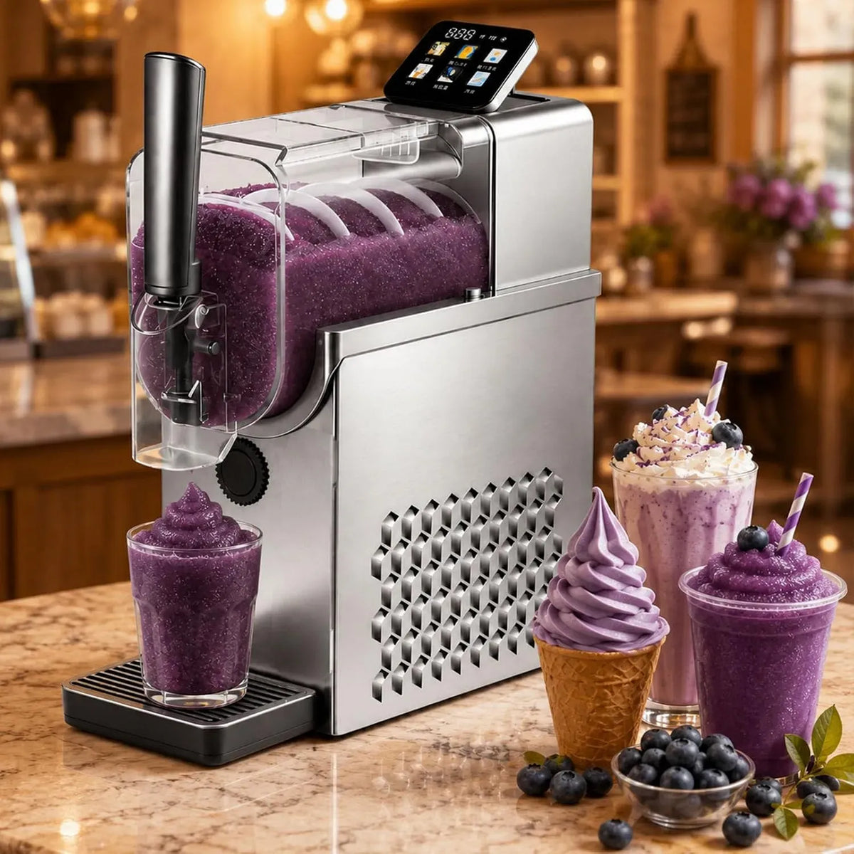 Macchina per Granite, 2,3 L, 215 W, 4 programmi, professionale, acciaio inox, per Granite Professionale
