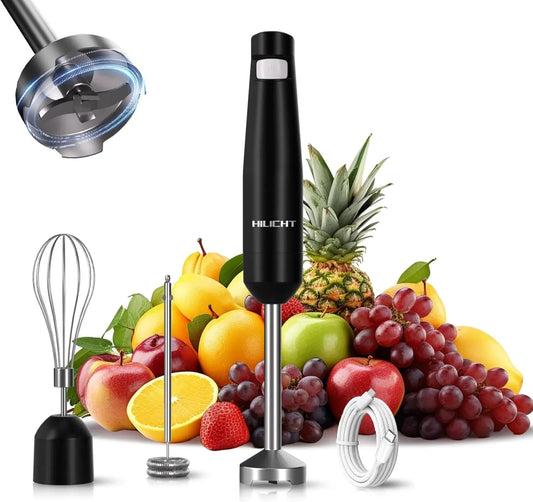 Frullatore, 21 V, motore brushless da 21 V, mixer da cucina, Frullatore a immersione senza fili miscelatore a bastoncino