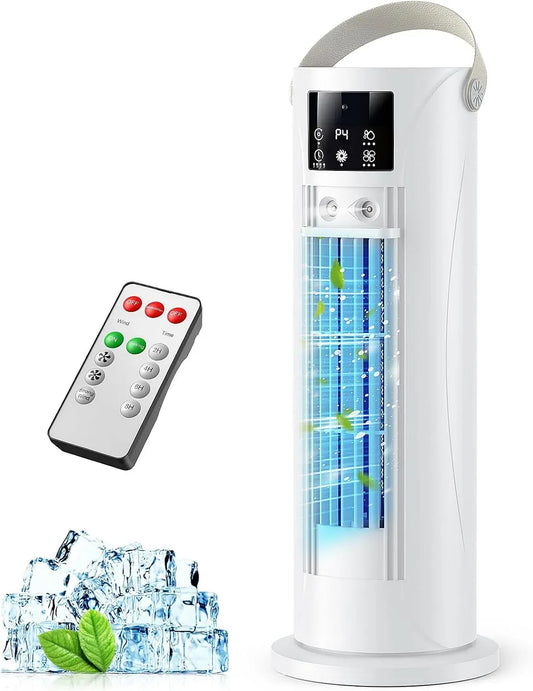 Condizionatore, portatile, timer, bianco, 4 velocità regolabili, Climatizzatore portatile