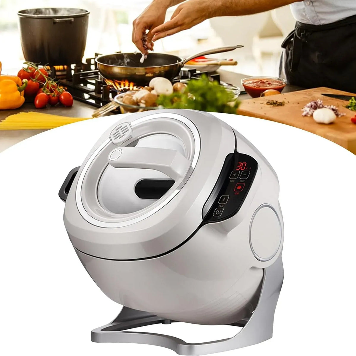 Pentola e padella, 6 L, 2000 W, professionale, Robot da cucina professionale da 2000 W