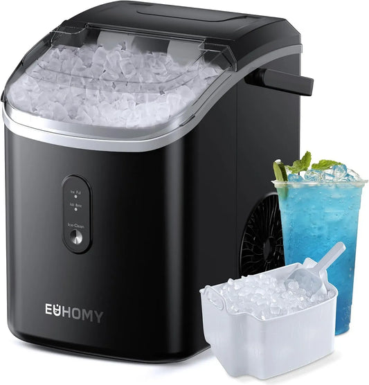 kg/24 Macchina per cubetti, Ice Maker, sensore, tavolo, 120 W, 15 kg, per cubetti di ghiaccio, EUHOMY