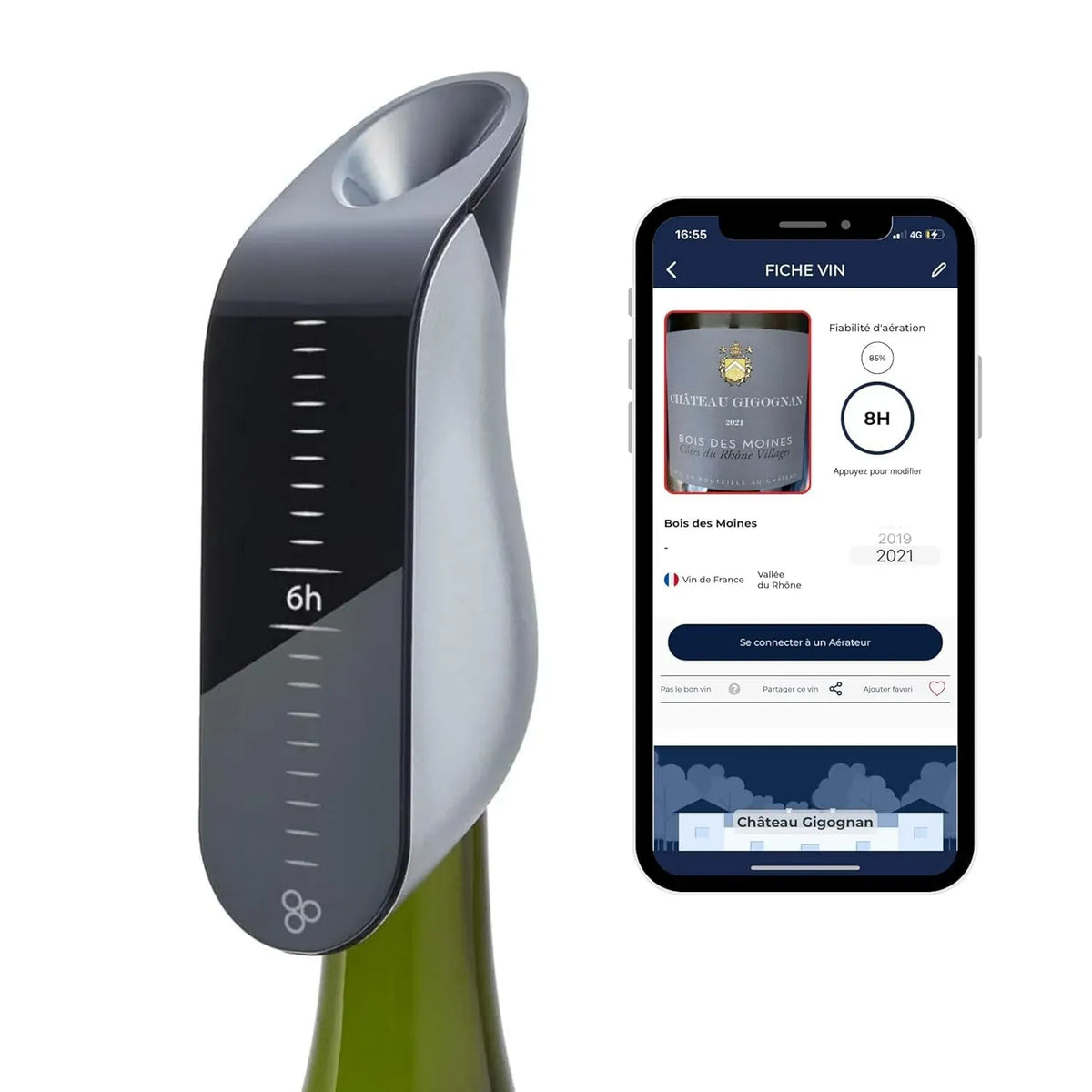 Degustazione, per Esaltare i Tuoi Vitigni, Aeratore di Vino Elettrico Istantaneo Aveine