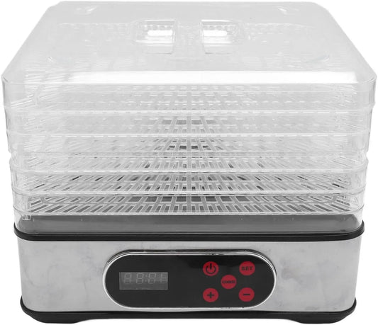 Spina europea 220V, Disidratatore Alimentare Elettrico dotato di Timer Asciugatura Accurata per Erbe di Manzo Design Compatto Alimentare per Animali