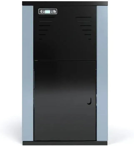 25H A PELLET ITALIA Vulkano 30 KW, Caldaia a Pellet Idro in Classe 5 per Impianto di Riscaldamento Efficienza 93% Scalda 300-500m² Autonomia