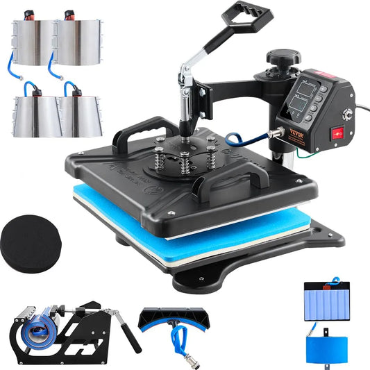 VEVOR Pressa, 30 x 38 cm, funzione riscaldante, nero, per T-shirt, VEVOR 10