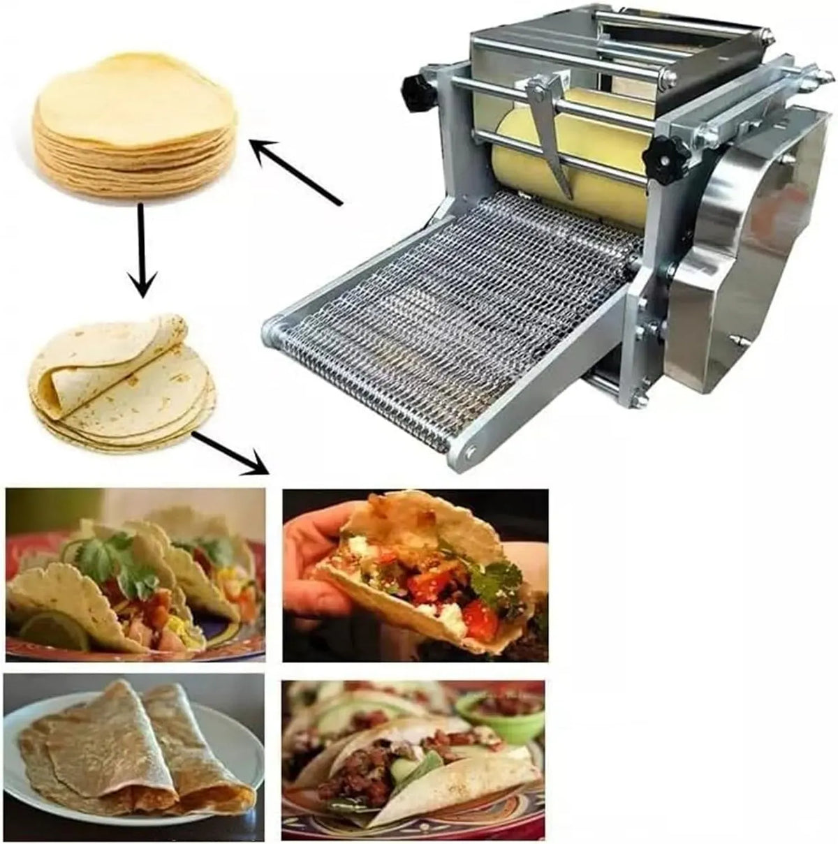 Macchina per Fare, pressa, rivestimento antiaderente, per Fare Tortilla