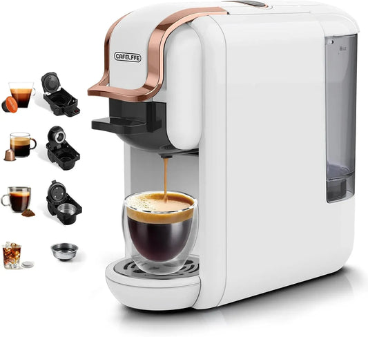 Macchina da caffè, 1450 W, CAFELFFE MK-603 4-in-1, 1450 W & Macchina da espresso per infusione calda/fredda