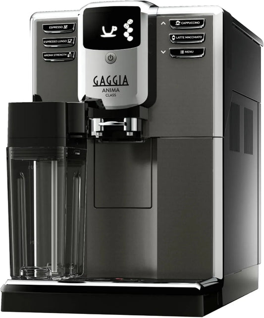 Macchina da caffè, 1500 W, Gaggia RI8759/01, acciaio inox, Macinacaffè Integrato Con Macine in Ceramica, 100% Made in Italy