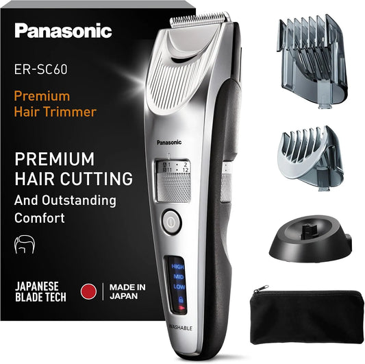 Panasonic ER-SC60-S803 Accessorio per elettrodomestico, portatile, IP65, argento, 20 Impostazioni di Lunghezza