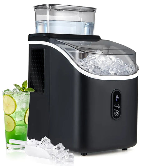 15kg/24H Ice Maker, Tavolo, 15 kg, timer, ampio serbatoio, rimovibile, nero, per Casa e Ufficio, GIANTEX
