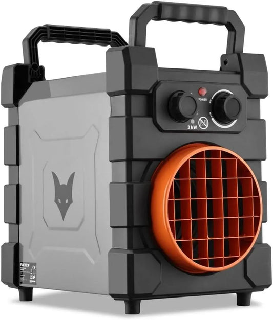 Ventilatore, 3000 W, 420 m³/h, classe energetica E, FUXTEC FX-EH3, Classe IP24, Portata aria 420 m³/h
