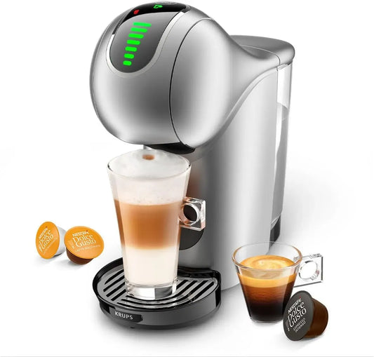Krups Macchina per Caff, macchina da caffè elettrica, touch, argento, per Caffè Espresso e Altre Bevande in capsula