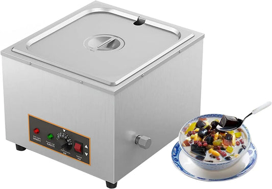 Pentola e padella, 1000 W, professionale, acciaio inox, Vaporiera Elettrica Da Tavolo Da Banco Da 1000 W