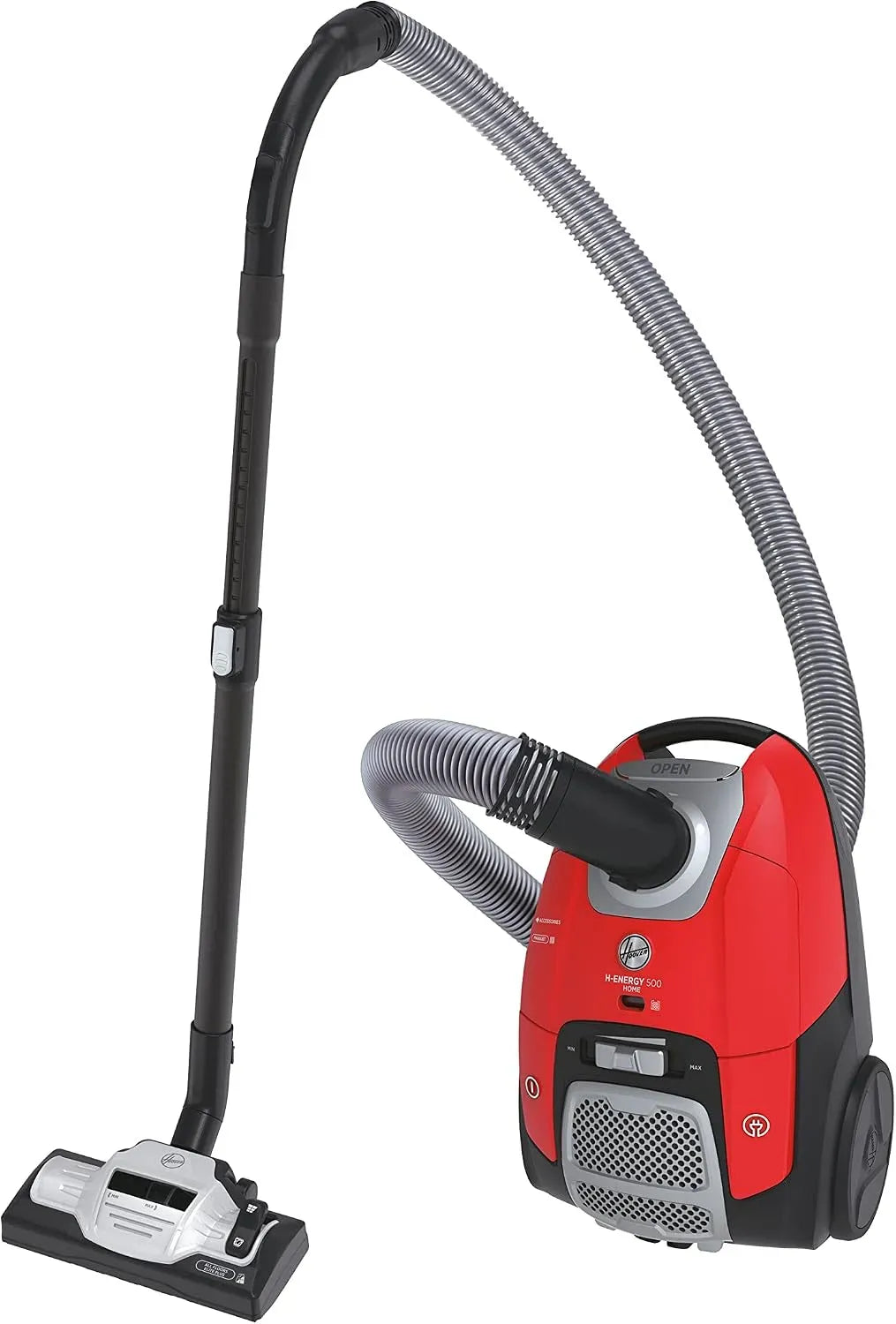 Hoover HE510HM0 Aspirapolvere, 3,5 L, 700 W, rosso, Raggio Azione 9 m, Capacità 3,5 L
