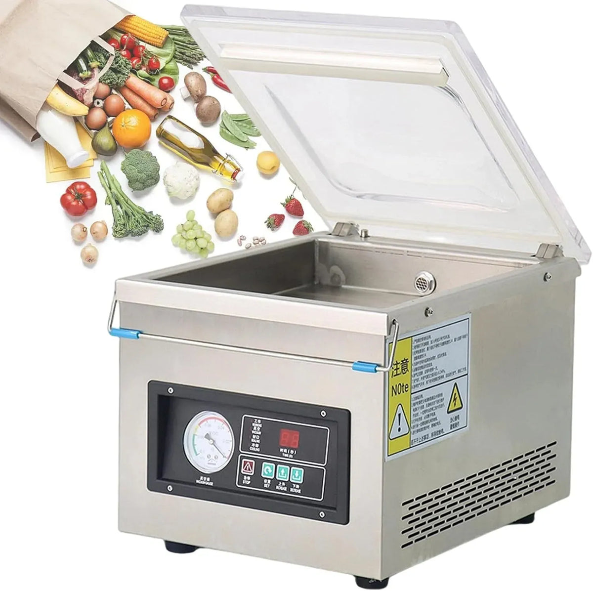 DZ-260A3 Sigillatrice, macchina per sottovuoto alimentare, 370 W, professionale, plastica, per Sacchetti di Plastica DZ-260A3