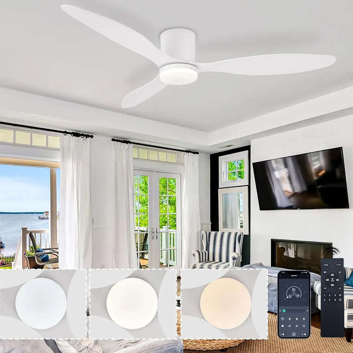 Ventilatore, timer, bianco, ventola per circolazione dell'aria
