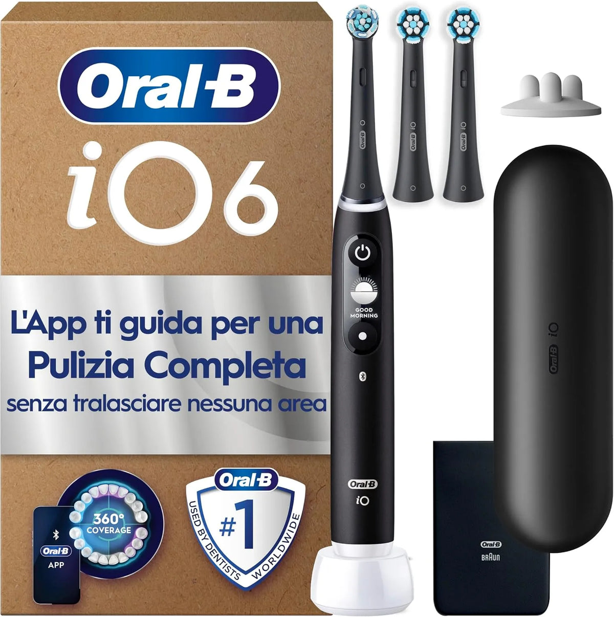 Accessorio per elettrodomestico, nero, Oral-B iO 6 Spazzolino Elettrico