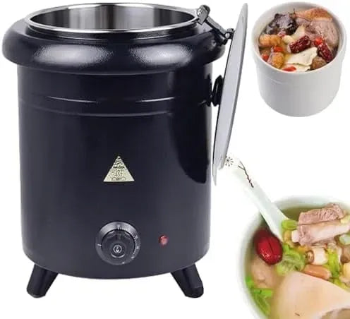 Pentola e padella A 80, 400 W, 30 a 80 °C, acciaio inox, Pentol Cottur Lent d 400 W con Coperchio in cci io Inox, Controllo dell Temper tur d 30 °C