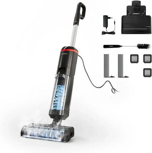 Aspirapolvere, 750 W, Polti WD20, vapore, nero, Rollysteam