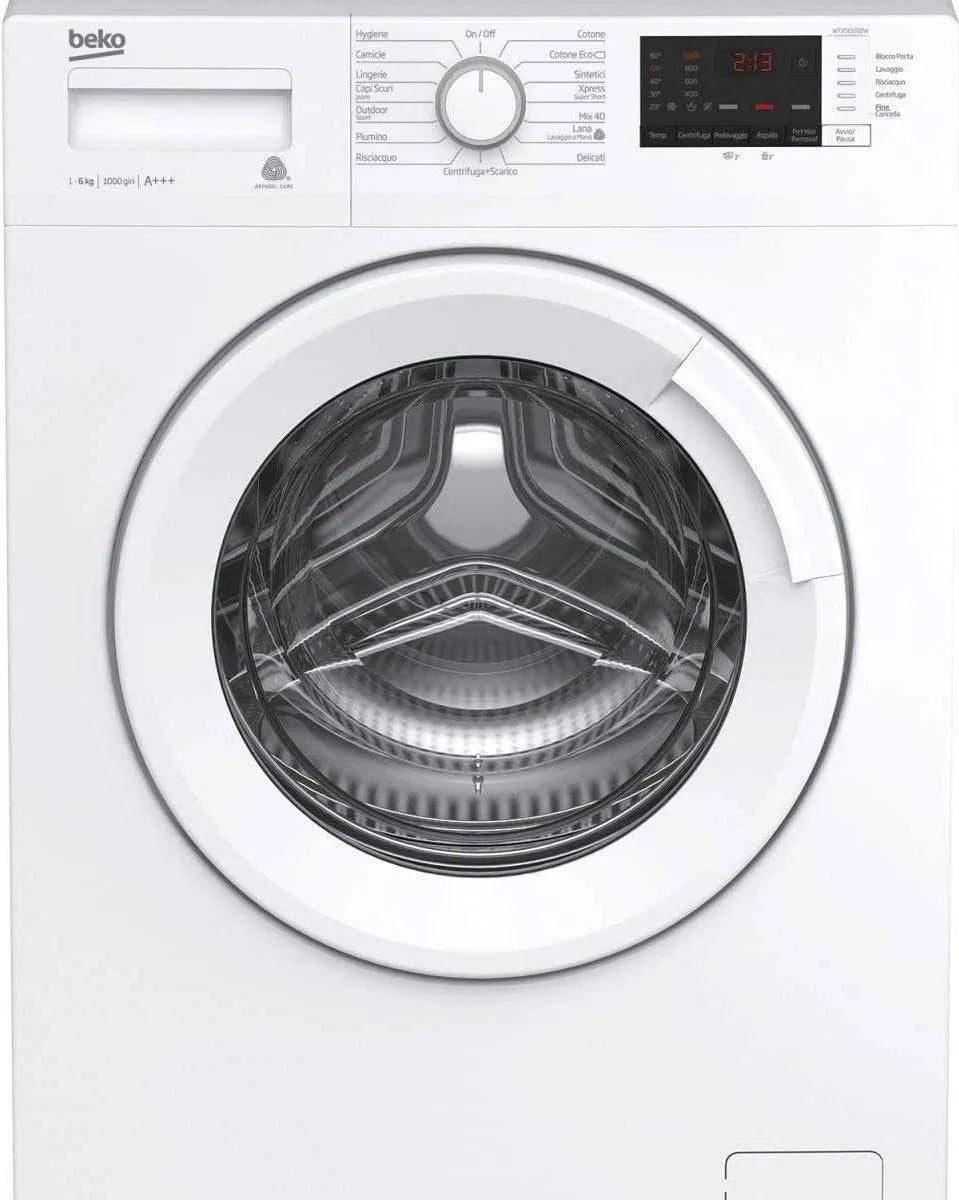 Lavatrice, 6 kg, classe energetica A, stretto, 1000 giri