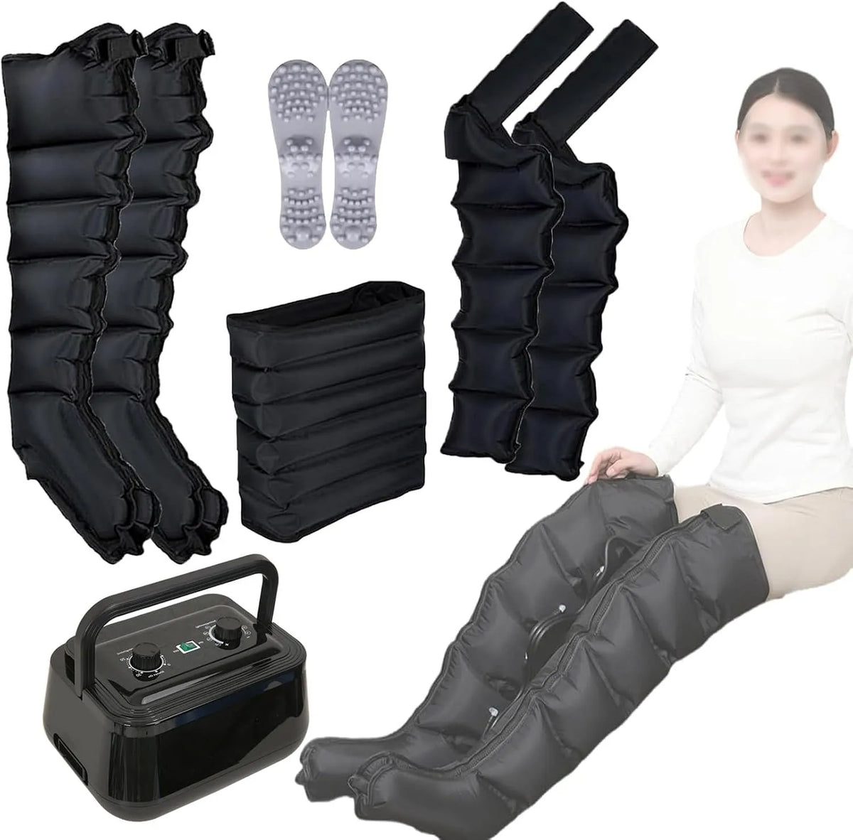 Pressoterapia, Massaggiatore, dispositivo pressoterapia per gambe, professionale, per Casa Massaggiatore Piedi E Gambe