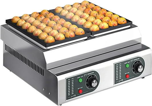 Macchina Per Takoyaki, Macchina Per Polpette, Grill, 2100 W, professionale, 56 Pezzi, funzione riscaldante, per Takoyaki Commerciale, YUEWO