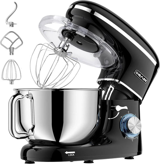Robot da cucina, 6.2 L, 2000 W, CHeflee, professionale, acciaio inox, 6 Velocità Impastatrice Professionale
