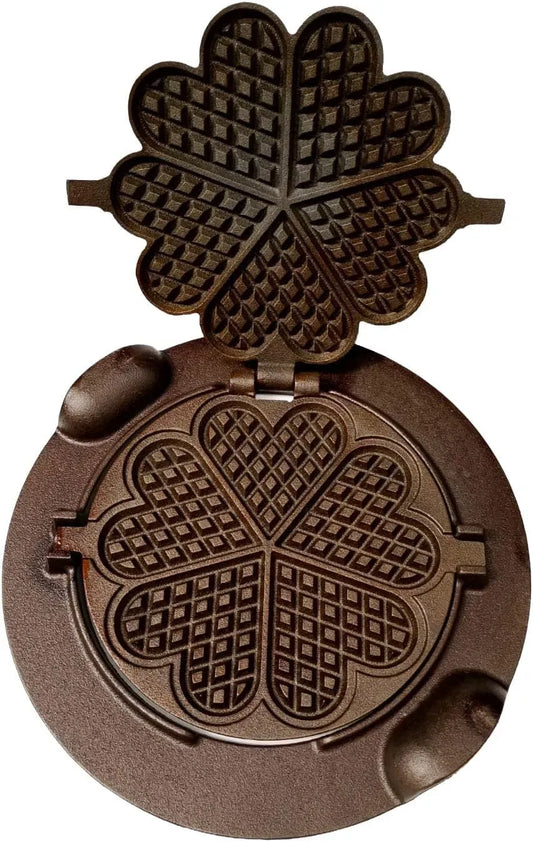barbecue, Piastra, 33 cm, ghisa, per waffle in ghisa a forma di cuore