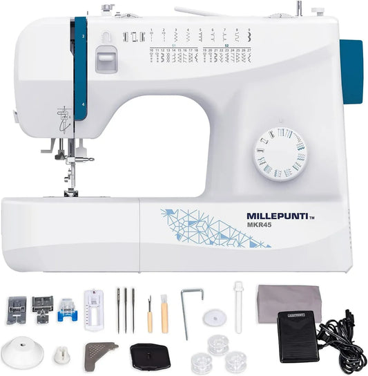Accessorio per elettrodomestico, MILLEPUNTI MKR45, Macchina da cucire con 25 punti, 1,2 m
