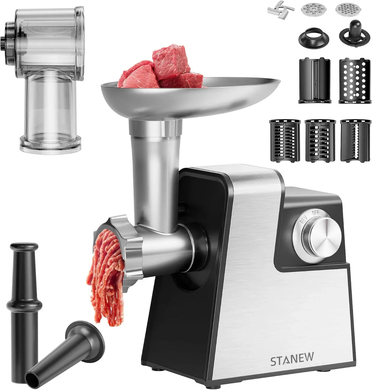 Robot da cucina, 2500 W, Tritacarne, Elettrico STANEW 2500W