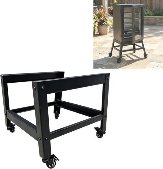 Supporto, barbecue, 76 cm, ruote di trasporto, acciaio inox, per affumicatori verticali da 76 cm