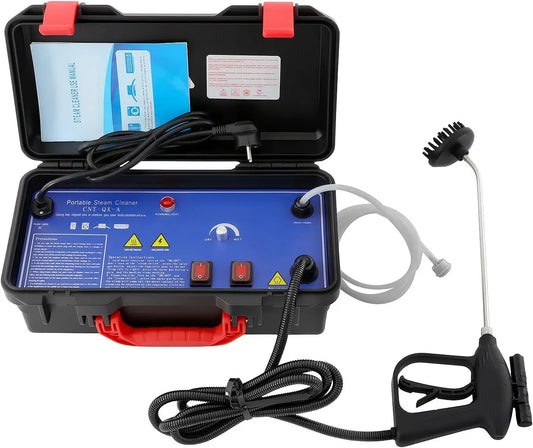 Pulitore a vapore, 3000 W, portatile, uso su pavimenti, cucina, auto, finestre e divano, 3,5 bar