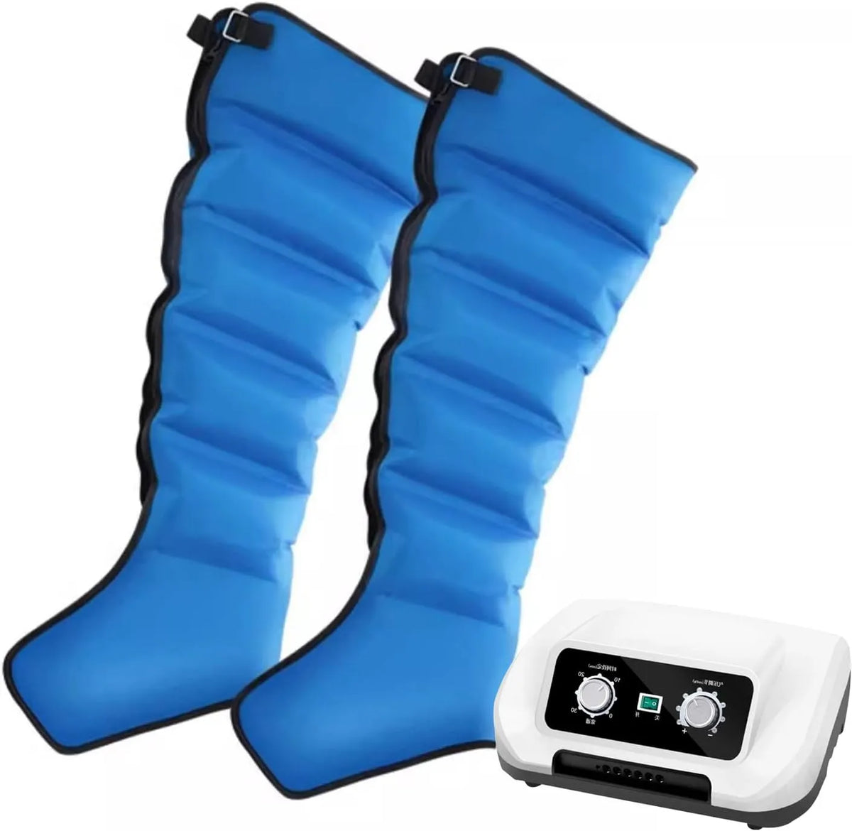 Pressoterapia, Massaggiatore, dispositivo pressoterapia per gambe, professionale, blu, per Casa